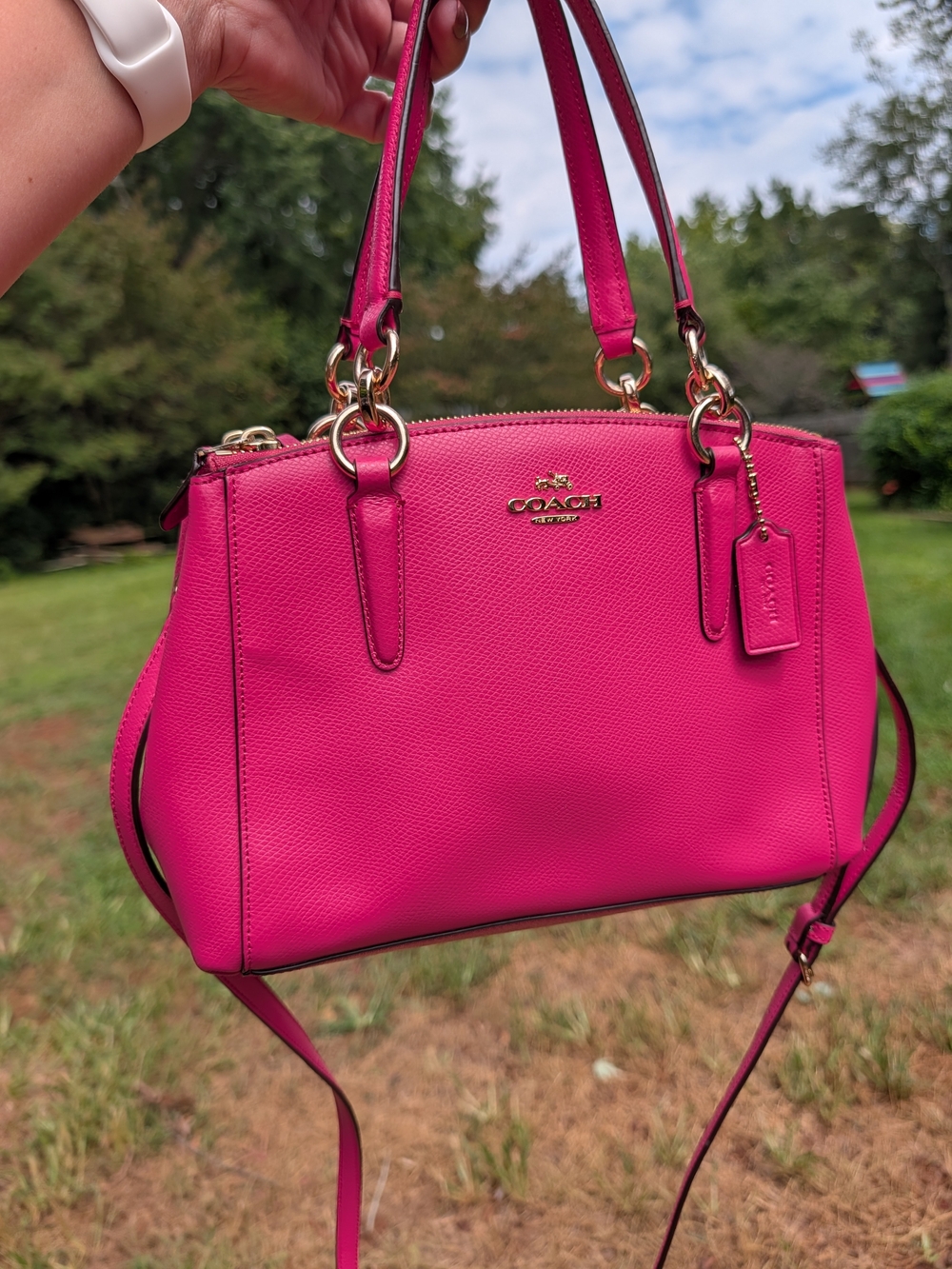Coach Pink Mini Christie Caryall